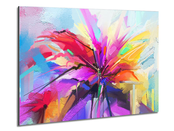 Fractal Flower Metal Print