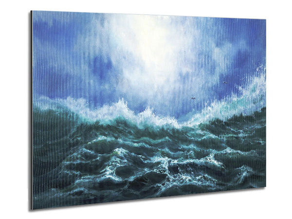 Turquoise Ocean Wonder Metal Print