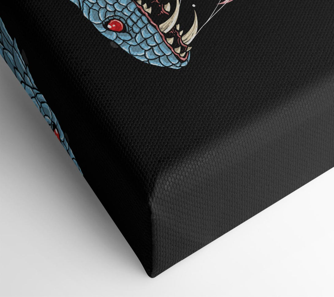  A Canvas Print of Scary Cobra Teeth Canvas Wall Art