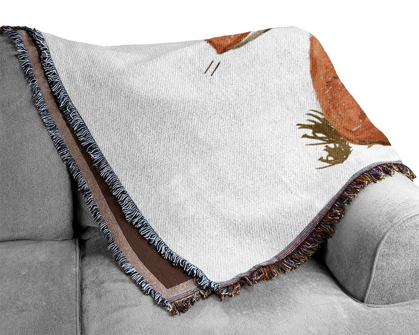 Fox Family Cuddle Woven Blanket