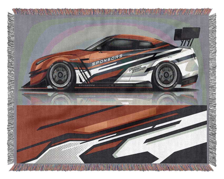 Super Car Racer Woven Blanket