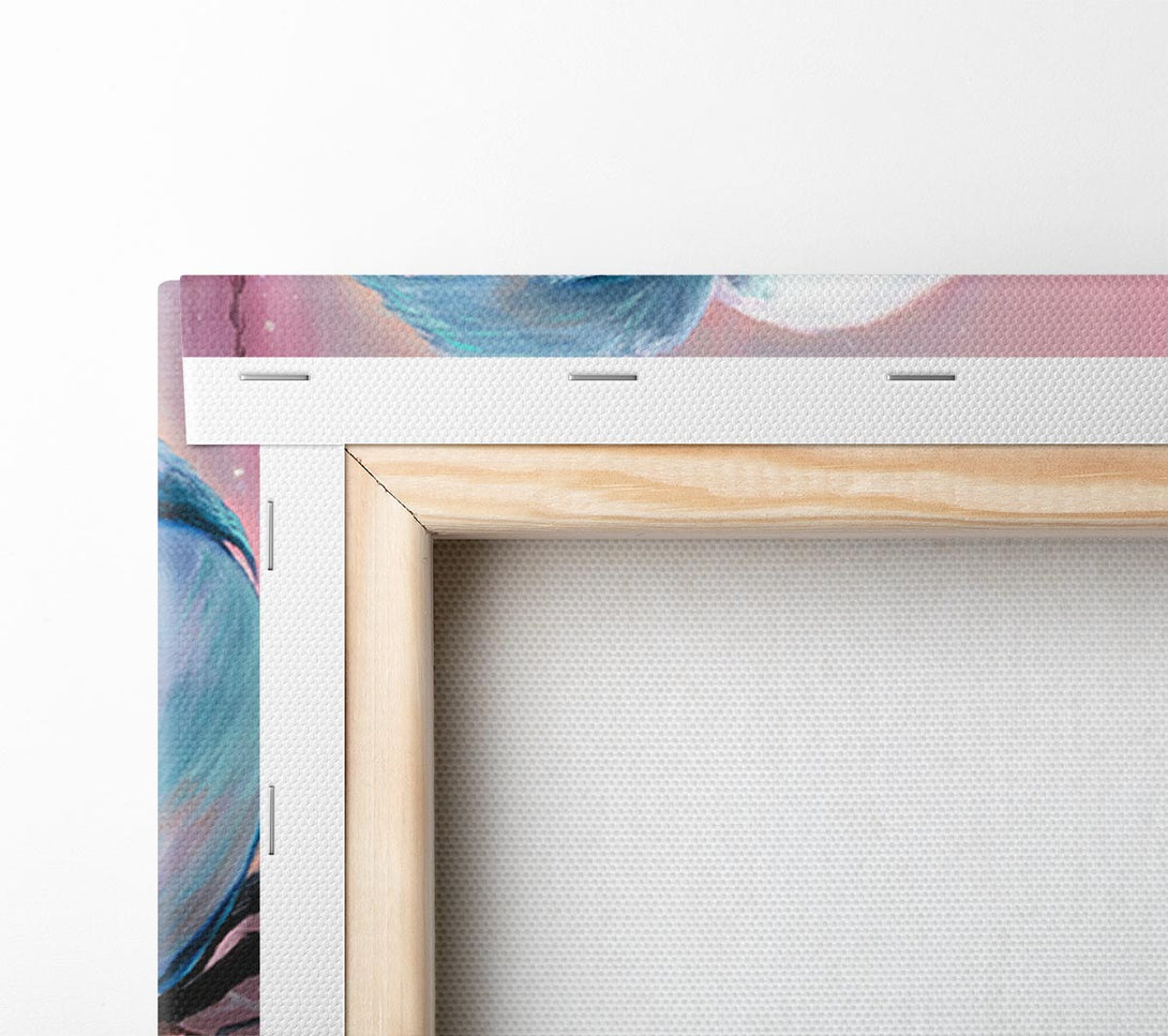  A Canvas Print of Two Love Birds On A Branch Canvas Art