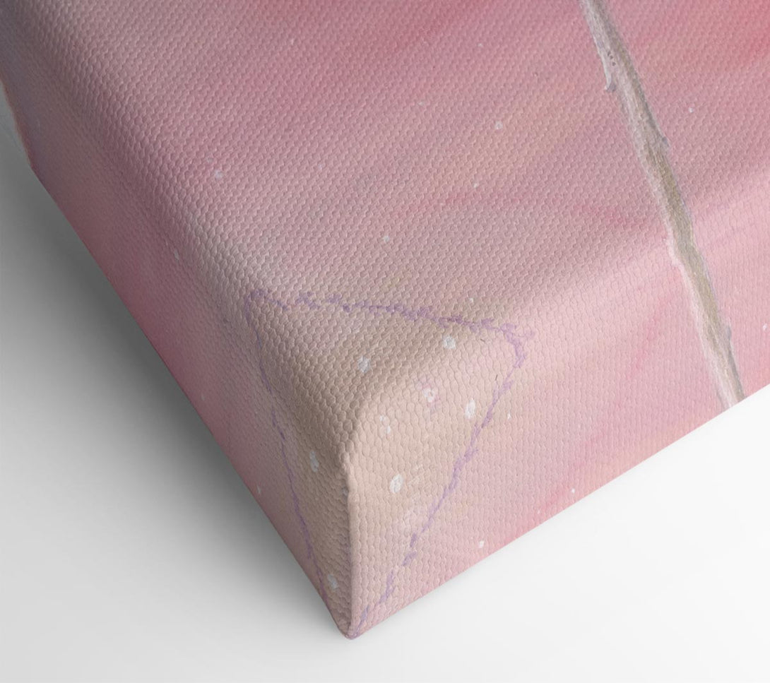  A Canvas Print of Two Love Birds On A Branch Canvas Art