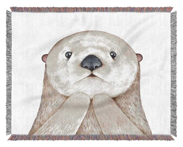 Otter Day What Woven Blanket