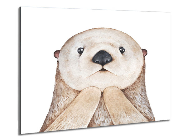 Otter Day What Metal Print