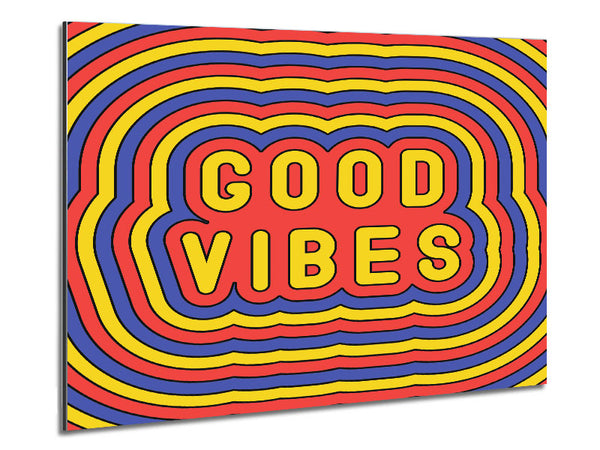 Good Vibes Metal Print