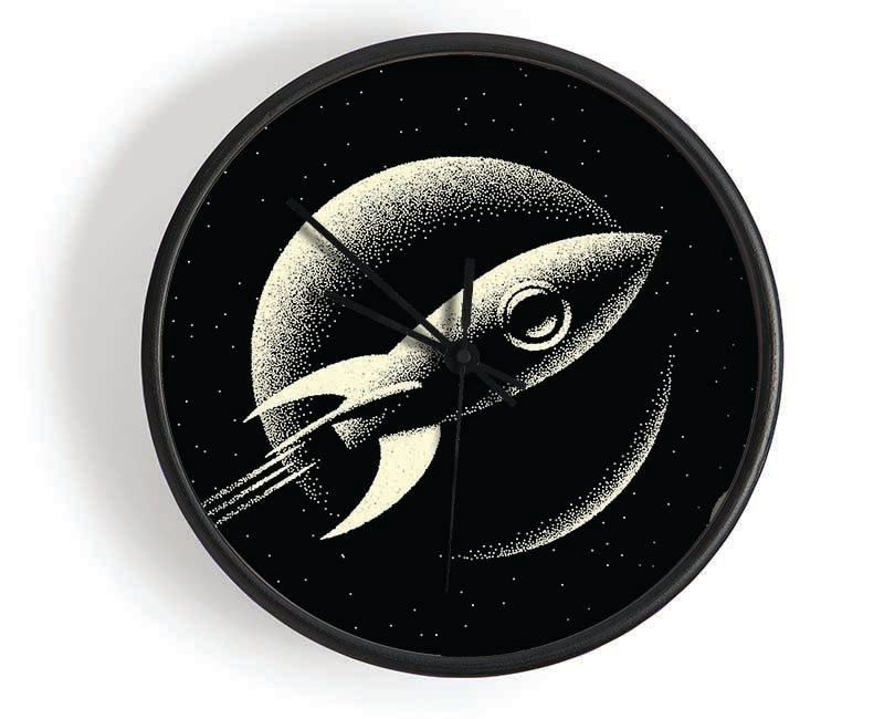 Old School Rocket Clock - Wallart-Direct UK