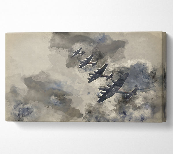 Raf Bombers In Flight