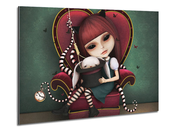Creepy Alice In Wonderland Metal Print