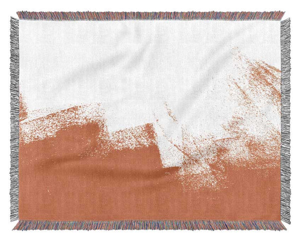 Orange Wash Woven Blanket