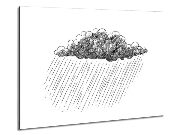 The Rainy Cloud Metal Print