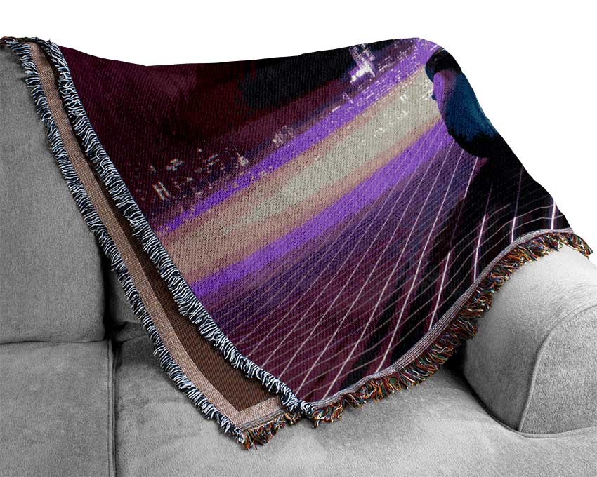The Future Motorbike Woven Blanket