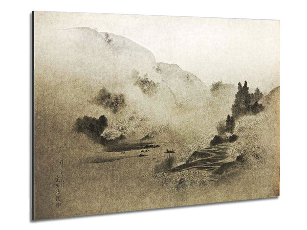 Washed Out Path Through The Valley Metal Print