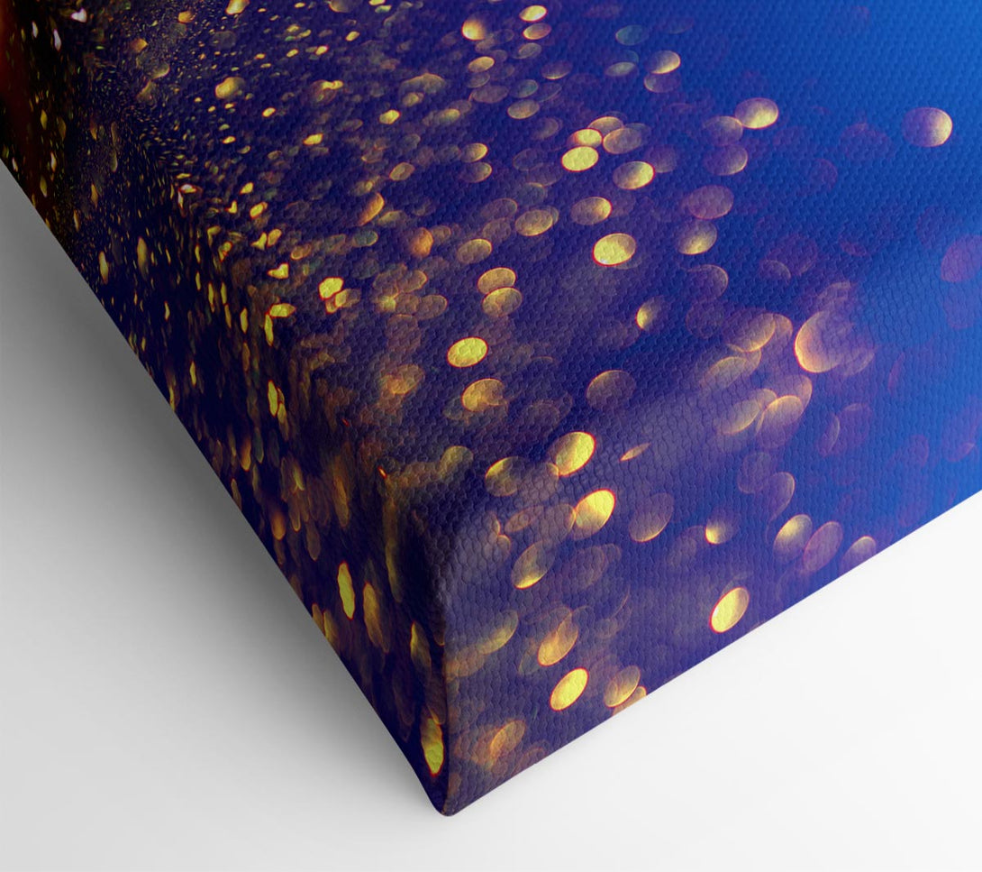  A Canvas Print of Gold And Blue Face Canvas Wall Art