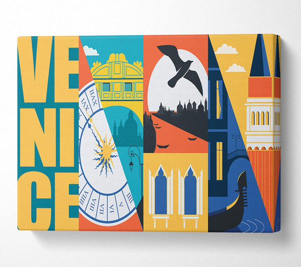  A Canvas Print of Venice Graphic Canvas Art