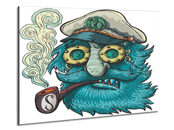 The Smoking Sailor Metal Print