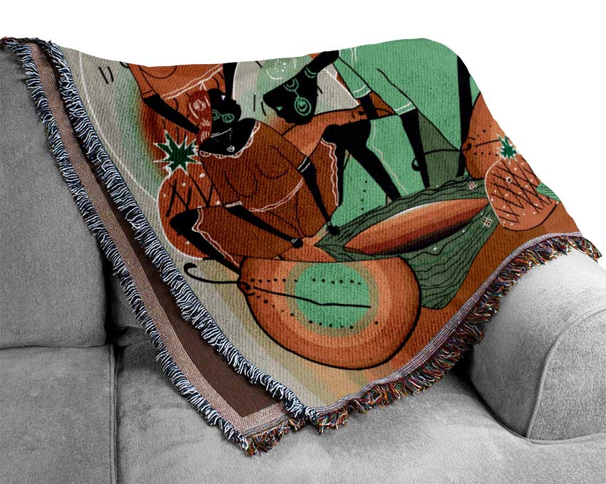The Vibrant Tribe Woven Blanket