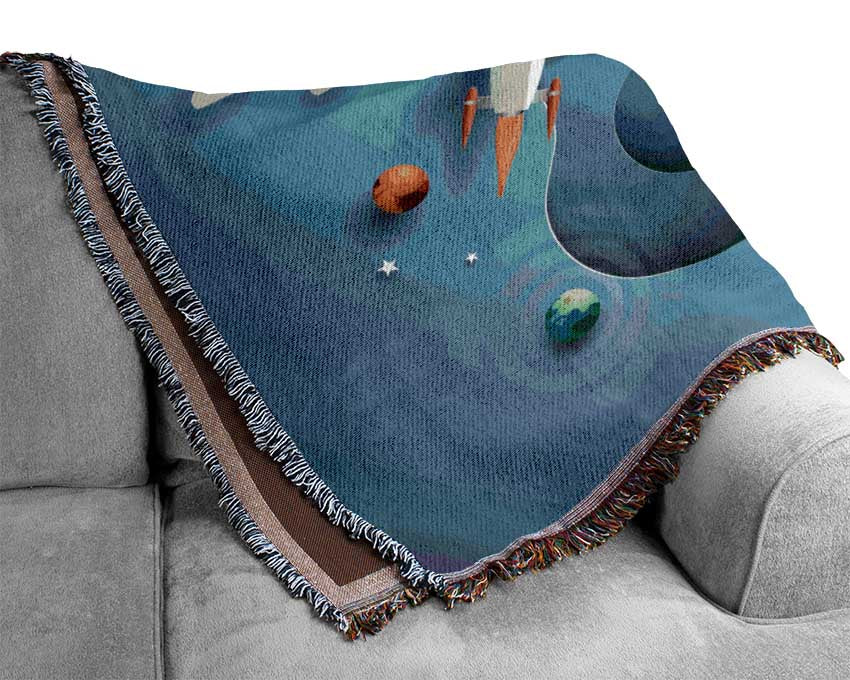 The Outer Space Adventure Woven Blanket