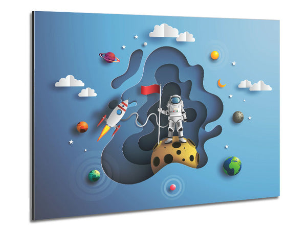 The Outer Space Adventure Metal Print