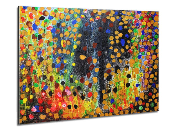 Dots Of The Forest Metal Print