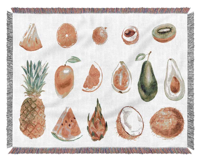 The Fruits Of Summer Woven Blanket