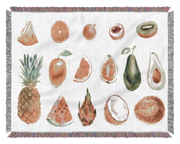 The Fruits Of Summer Woven Blanket