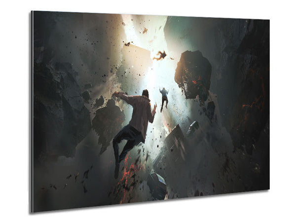 Jumping Into The Abyss Metal Print