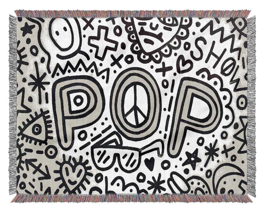 Pop Music Woven Blanket
