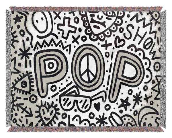 Pop Music Woven Blanket