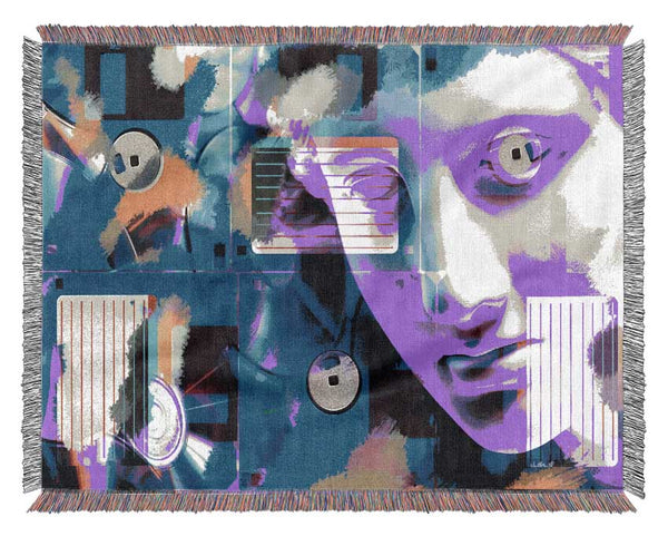 Old Greek Face Woven Blanket