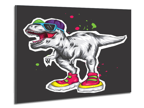 Cut Out T-Rex Metal Print