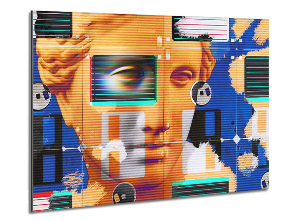 The Face Of Modeling Metal Print