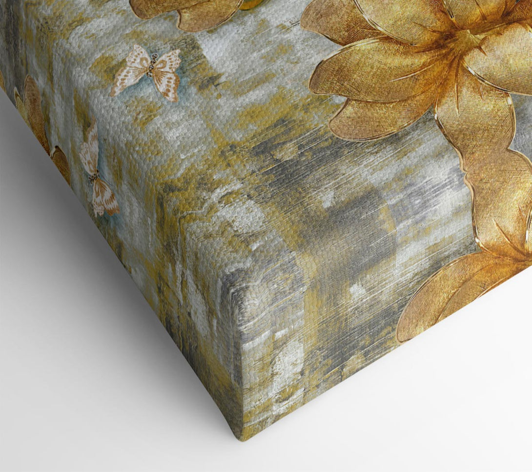  A Canvas Print of Yellow Flowers Beauty Canvas Wall Art
