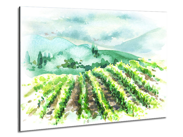 The Ploughed Fields Metal Print