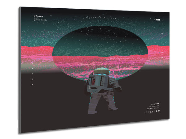 The Circle Astronaut Metal Print