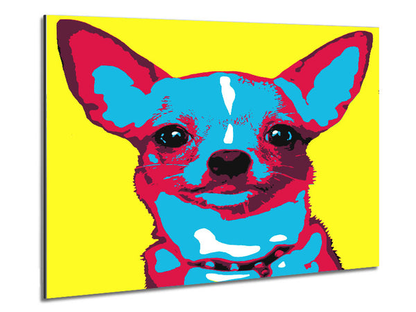 The Pop Art Chihuahua Metal Print