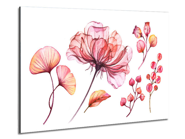 Pink Flower Madness Metal Print