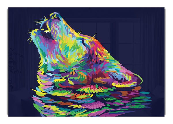 Howling Wolf In Colour