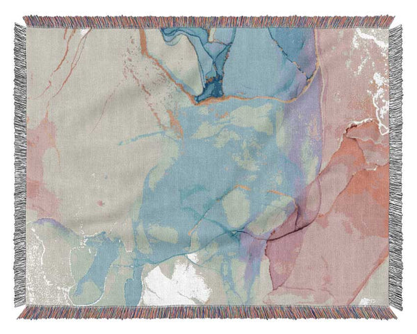 Pink And Blue Fusion Glitter Woven Blanket