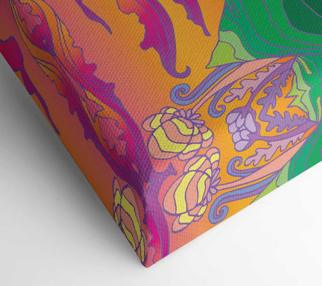  A Canvas Print of Psychedelic Landscape Canvas Art