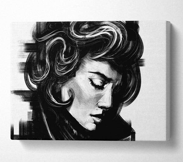  A Canvas Print of In The Dark Looking Down Canvas Wall Art