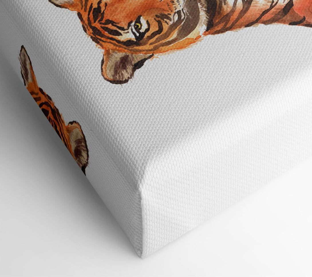  A Canvas Print of Tiger Laying Down Canvas Art