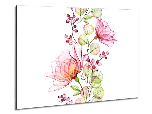 Trail Of The Floral Metal Print