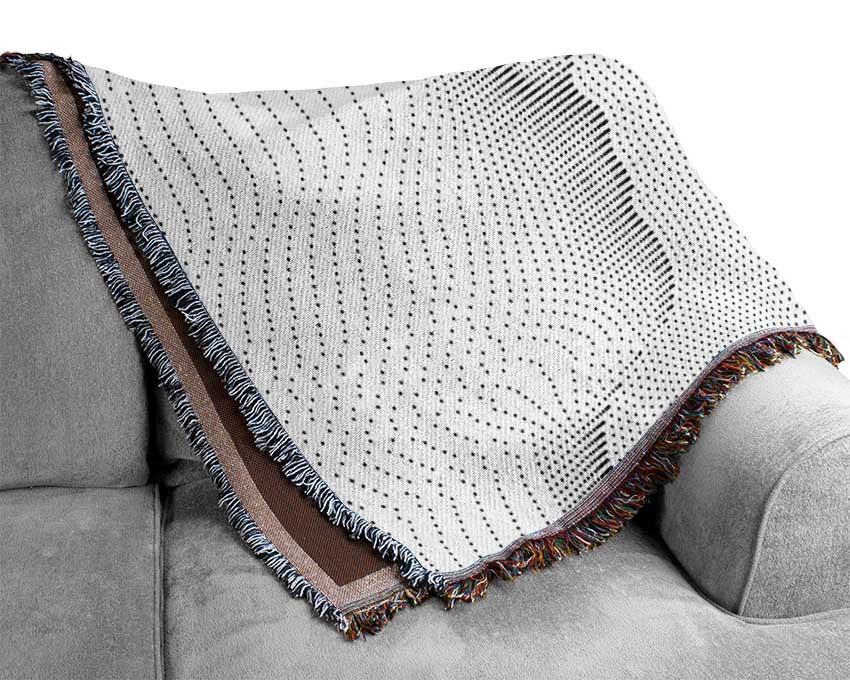 Face In Abstract Woven Blanket