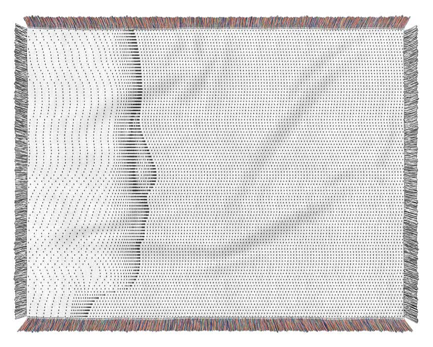 Face In Abstract Woven Blanket