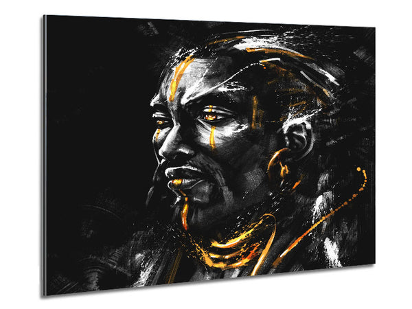Tribal Man Preparing Metal Print