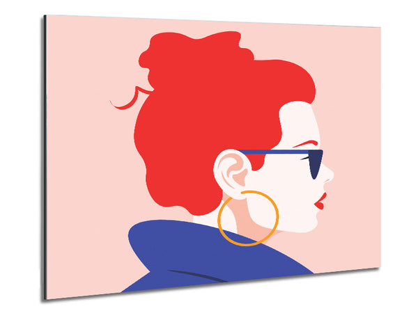 The Woman Fashion Metal Print