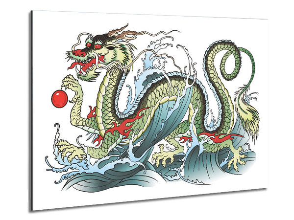 The Chinese Dragon Dance Metal Print