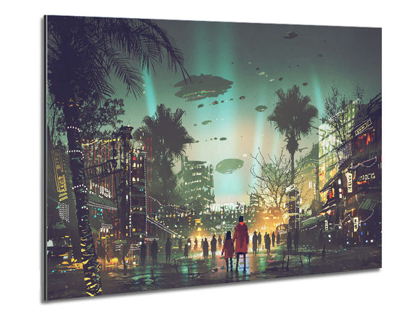 They Are Here To Invade Metal Print