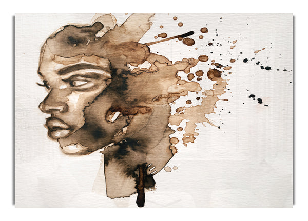 The Splatter Of Ink Portrait